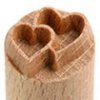 MKM Double Heart 1.5cm wood stamp